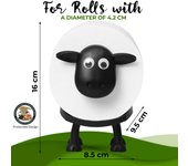 Chic Sheep Toilet Roll Holder Lovely Sheep Tissue Box Stackable For Home Bathroom Stackable Animal Tissue Organiser