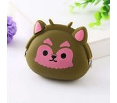 Cartoon Silicone Coin Animal Small Wallet Ladies Key Bag Purse Children Gift Package Bluetooth Earphone Bags