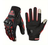 Guantes de moto de verano transpirables para motociclistas, guantes de motocross de carreras de dedos completos, guantes de