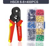 Ferrule Electrical Terminal Crimping Wire Tools Pliers Crimper HSC8 6-6A 6-4A Push Connectors Household Kit With Box Clamp Sets