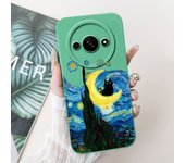 For Funda Xiaomi Redmi A3 Case 2024 Popular Flower Art Painted Soft Cover For Xiaomi Redmi A3 4G Shockproof Liquid Silicone Case