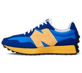Leten NB 327 Retro Orange Gray Blue / Black White Sports Running Shoes Wall Stickers