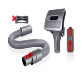 Pet Grooming Kit , Dog Brush Hair Vacuum Attachment for Dyson V7/8/10/12/15, with Extension Hose and Trigger Lock