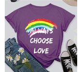 Women T-Shirt Printed O-Neck Casual Short Sleeve Graphic Cute Tops B29