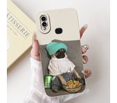 Case For Samsung Galaxy A10 A105F A10s A107F Soft Liquid Silicone Back Cover For Samsung M01s SM-M017F Funda Rabbit Cat Panda