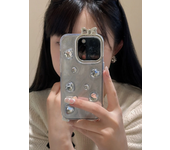 Drip Glue 3D Flower Butterfly Suitable For iPhone 15 Pro Max Phone Case 14 Pro 11 15 1 13 12 Full Package Phone Case