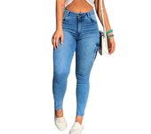 Women Jeans Pants 2024 Pencil Pants Skinny High Waist Jeans For Woman 90s Trousers Ankle-Length Zip Hem Women Pants vaqueros