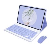 PU Leather Case with Keyboard Compatible with Xiaomi Redmi Pad Pro 12.1'' 2024 Tablet Stand Cover Spanish Keyboard Rechargeable