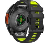 QuickFit 22mm 26mm Fenix8 Watch Band For Garmin Fenix E 8 47mm 51mm 7 7X 6 6X/Epix Pro/Enduro 3 Two-Tone Silicone Strap Bracelet