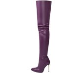 2025 Women's Boots Over Knee Large Metal Heel Fashion 12cm Heel Height