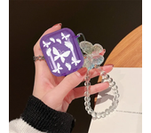 Crystal Butterfly Pendant Bead Bracelet Earphone Case for Apple airpods 1/2 /3 For Airpods Pro 2nd Earphone Case With Keychain