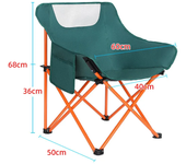 Silla plegable Moon para acampar al aire libre, asiento portátil ligero, mochila plegable, silla de playa para senderismo y Pesc