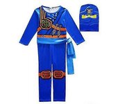 Ninjago Costume Kids Boys Jay Kai One Piece Lloyd Bodysuit Cosplay Gift-L