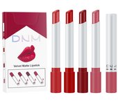 Pipe Fine Lipsticks 4 Quad Set, brillo de labios mate antiadherente polarizado cálido de terciopelo