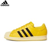 Leten Originals Superstar "Bold Gold" Men's and Women's Skateboarding Shoes Casual Sneakers Yellow Black GY2070 Decal
