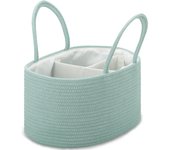 Organizador de pañales para bebé, cesta de pañales, organizador de coche para bebé, organizador de cambio de pañales, artículos esenciales para recién nacidos, rosa polvoriento