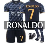 Children 2324 Real Madrid Home Jersey No. 9 Mbappe 5 Bellingham 7 Vinicius Football Uniform Sports Men's Suit