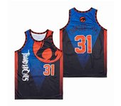 Camiseta de baloncesto personalizada para hombre, camiseta sin mangas con costuras Thundercats, ropa para exteriores, #31