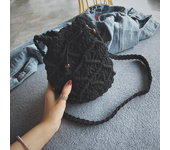 Cotton Rope Woven Women's Shoulder Bag Bohemian Handmade Crossbody Bags Knitted Summer Bucket Straw Beach Bag Female Handbags