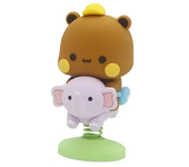 Cute Bubu Dudu Panda Bear Figure Kawaii Cartoon Panda Model Creative Exciting Spring Animal Car Ornaments