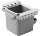 Cubo de basura retráctil oculto, papelera adhesiva de escritorio de oficina, cubo de basura de plástico clasificado