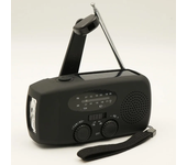 Actualización de Radio multifunción manivela Solar USB FM/ AM/ NOAA WB Radios meteorológicas linterna de emergencia banco de energía
