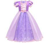 Girl Rapunzel Princess Dress for Children Birthday Carnival Halloween Party Fancy Girls Clothes Cosplay Tangled Costume Set