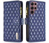 Funda de cuero con tapa y cordón para teléfono, carcasa con cremallera para Samsung Galaxy S23, S22 Ultra, S21 FE, S20 Plus, A13