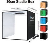 PULUZ Photography Soft Shooting Tent Box 80 60 40 30 25cm Studio Photo Ring LED Light Box Tabletop Lightbox Colors Backgrounds
