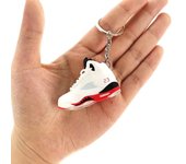 3D Mini 3D Sports Shoes Keychain Basketball Shoes Keychain Finger Skateboard Accessories Men's and Women's Trendy Pendant