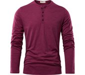 Henery Men's Long Sleeve Classic Quality Casual T-shirt for Men Fashion Style For All Seasons Men's Fashion