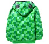 Kids Boy Girl Minecraft Zipper Hoodie Pullover Hooded Sweatshirt Top ZX