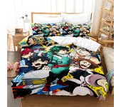 My hero academia Bedding Set Single Twin Full Queen King Size Kawaii Bed Set Aldult Kid Bedroom Duvetcover Sets 3D Print 032