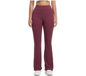 Chic and Elegant High Waist Women's Pants Comfortable Stretch Flare Female Trousers Solid Butt Lift Yoga Pants Hot