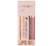 Lápiz Delineador de labios mate, taza antiadherente de larga duración, no se decolora, resistente al agua, terciopelo pigmentado, Kit de brillo de labios, Cosméticos de belleza, maquillaje Gif
