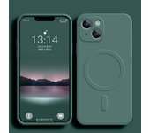 Liquid Silicone Shockproof Case iPhone 16 15 14 13 12 11 Pro Max Plus Phone Magnetic Wireless Charger For Magsafe Cover
