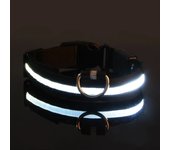 Collar de nailon para perros, cadena luminosa de flash de seguridad nocturna LED recargable para perros, collar luminoso para perros, accesorios fluorescentes para perros
