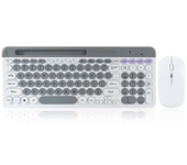 Conjunto de teclado y ratón Bluetooth recargable ultradelgado para computadoras portátiles