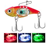 Carp Underwater LED Artificial Soft Lure Double Color LED Flashing Light Soft Bait 5cm Silicone Fishing Lures Gift