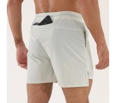 Pantalones cortos deportivos Pantalones de tres puntos de entrenamiento transpirables y de secado rápido para hombres Fitness, pantalones cortos para correr, cortos delanteros y largos traseros