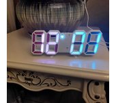 Reloj de pared digital para casa dormitorio Salón Despertador luz