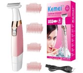 Rechargeable women electric shaver for facial body hair trimmer bikini lady hair remover legs female grooming razor wet dry