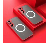 Funda magnética a prueba de golpes mate para Samsung Galaxy S23 Ultra S22 S21 Plus S20 FE Funda protectora para teléfono con imá