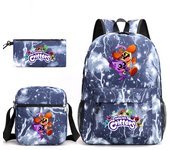 Poppy 3 Smiling Critters School Bag Catnap Backpack Pencil Case Shoulder Bag Three-piece Set