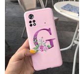 For Xiaomi Poco X4 Pro 5G Case Soft Letters Alphabet Painted Phone Cover For Xiaomi Poco M4 Pro 4G Funda PocoX4 M4 Pro 2022 Capa