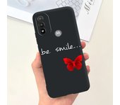 For Moto E20 Case 6.5" Soft Silicone Black Cat Moon Night Back Cases for Motorola Moto E20 Case TPU Capa Motorola E20 Bumper