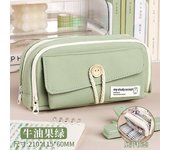 Big Capacity Pencil Case Pencil Pouch with 3 Compartments Cute Canvas Pencil Pouch Stationery Storage Portable Stationery Bag