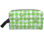 Bolsa de maquillaje de rana de dibujos animados para niñas y mujeres, bolsas de cosméticos de viaje de rana Kawaii, estuche de artículos de tocador impermeable, bolsa de almacenamiento para gimnasio y escuela