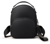 Mochila Mini  Compacta Bolsa de Viaje en Cuero Azul y Amarillo Bolsa de Hombro para Mujeres