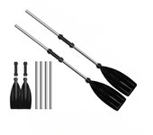 Anti-twist Design Kayak Paddles Recreational Portable Aluminum Alloy Canoe Oars Lightweight Durable Boat Oars Outdoor